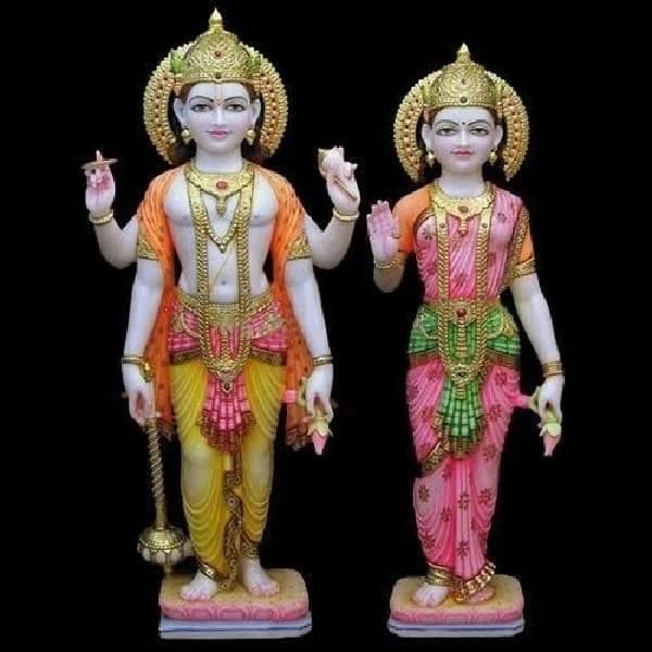 Marble Laxmi Narayan Idol