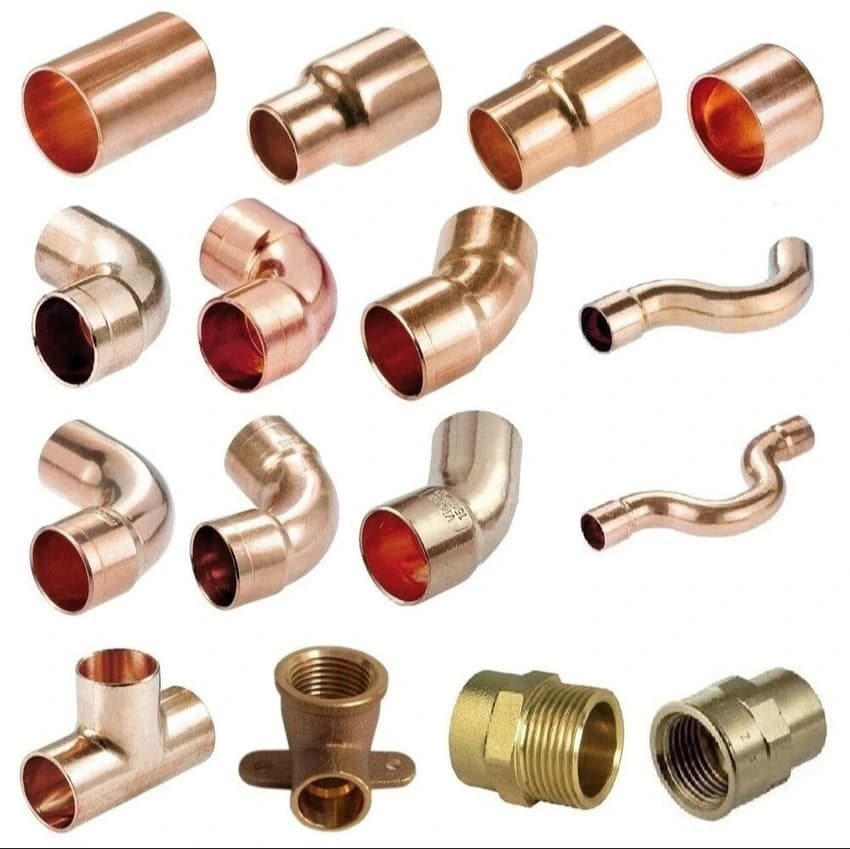 Polished Copper Pipe Connectors