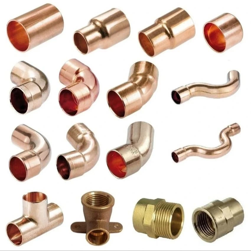 Finish: Polished Copper Pipe Connectors