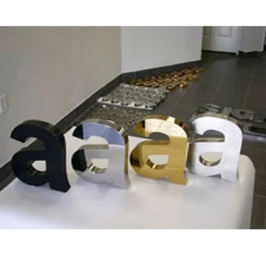 Laser Cut Steel Letters