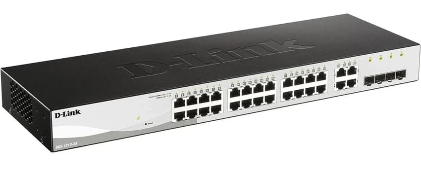 28 Ports D-Link Systems 28-Port Gigabit Web Smart Switch (DGS-1210-28)