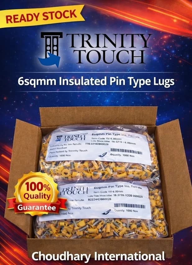 Trinity Touch 6sqmm Insulated Pin Type Cable Lug