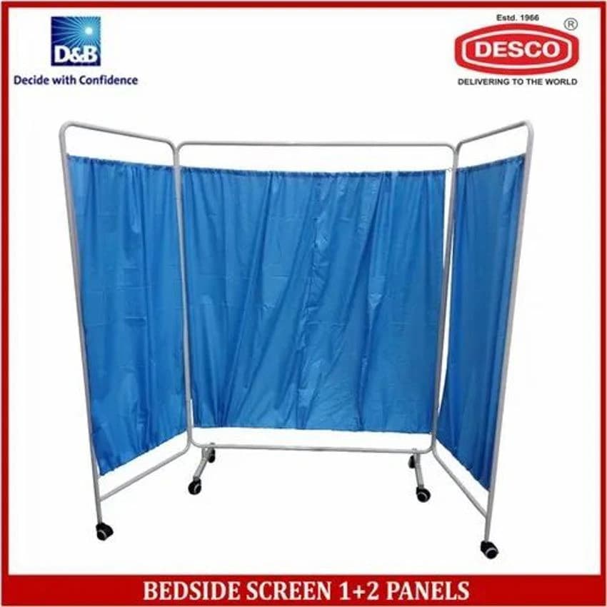 Mild Steel Bedside Screen 1 And 2 Panels Desco, For Hospital