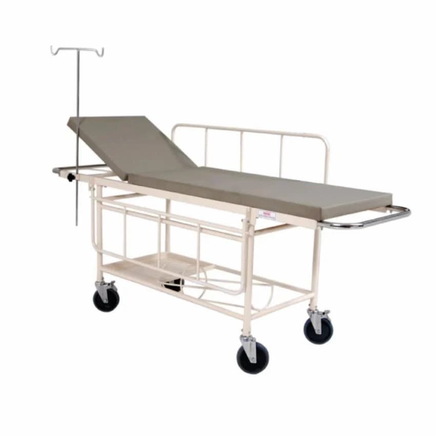LABYCARE Silver Patient Stretcher Trolley, Model Name/Number: SKSS378B, Size: 213l X 56w X 81h Cms
