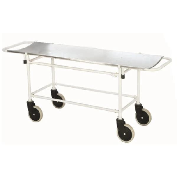 Stainless Steel Stretcher On Trolley