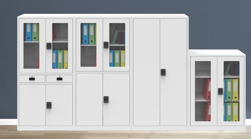 Office Steel Cupboard With Glass Door