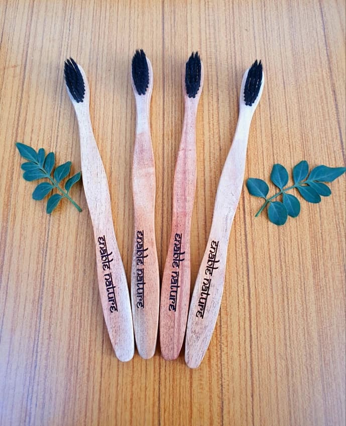Enable Nature Neem Wood Toothbrushes