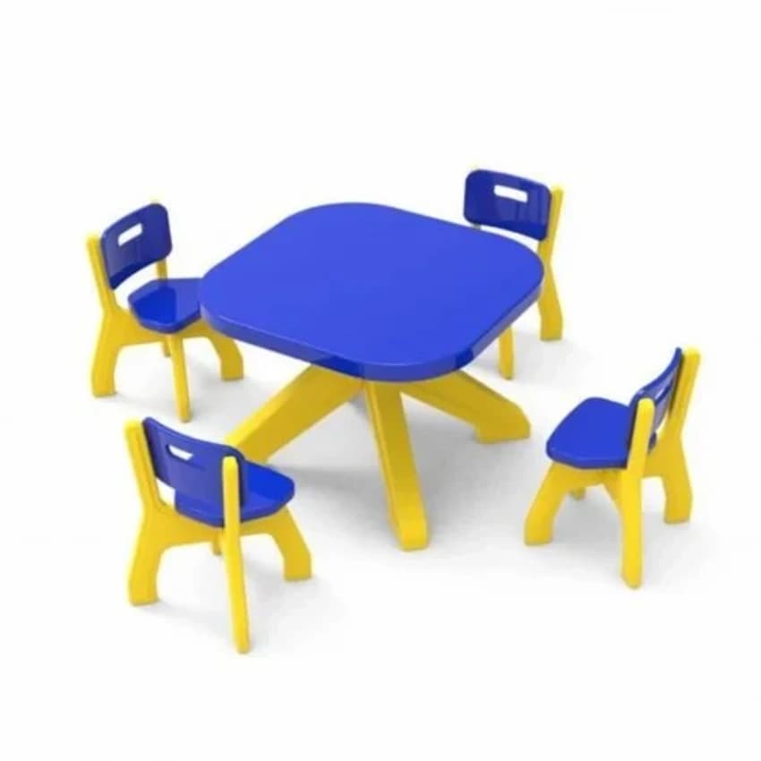 Small square plastic table