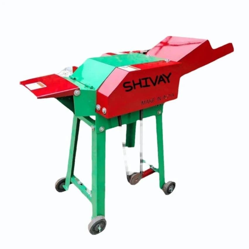 Electric Motor Fresh Grass SHIVAY 2 HP CHAFF CUTTER, 400-600 kg/hr