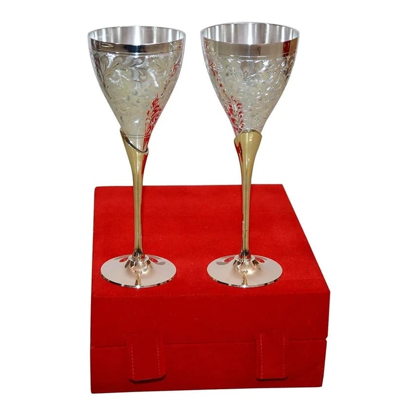 Silver Plated Goblet Glass