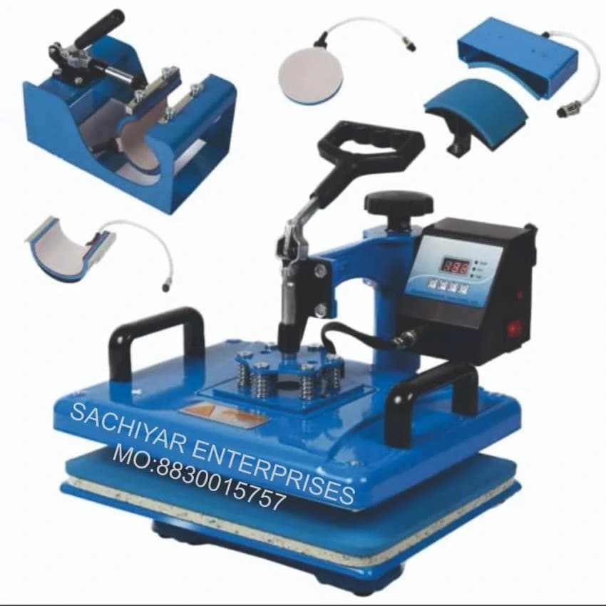 5 In 1 Heat Press Machine T Shirts Mugs