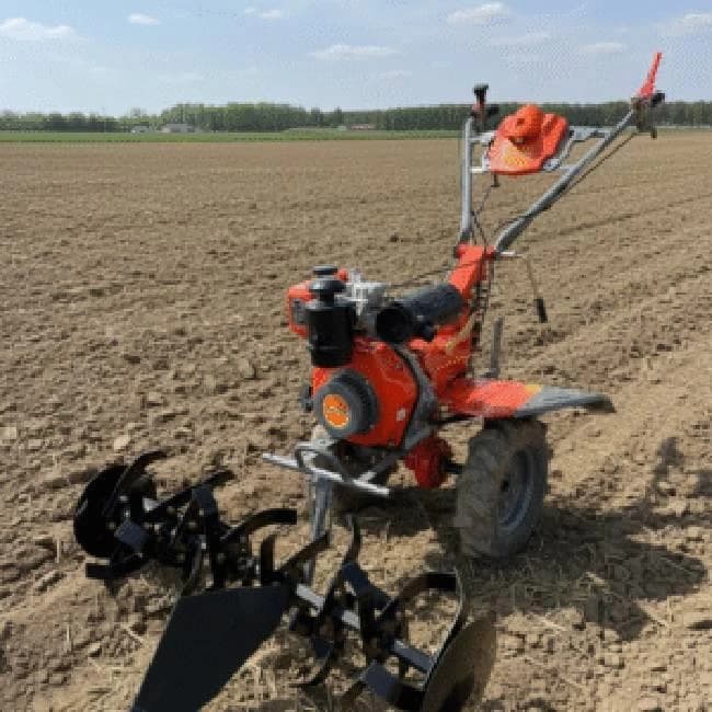 Mecstroke Brand 8hp Diesel Operated Rotary Cultivator /power Tiller /weeder-173f with Single Shocker