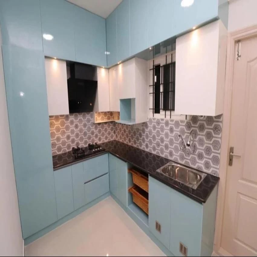 U-Shape plywood Modern Kitchen