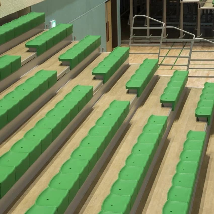 Tip Up Retractable Telescopic Seating Systems