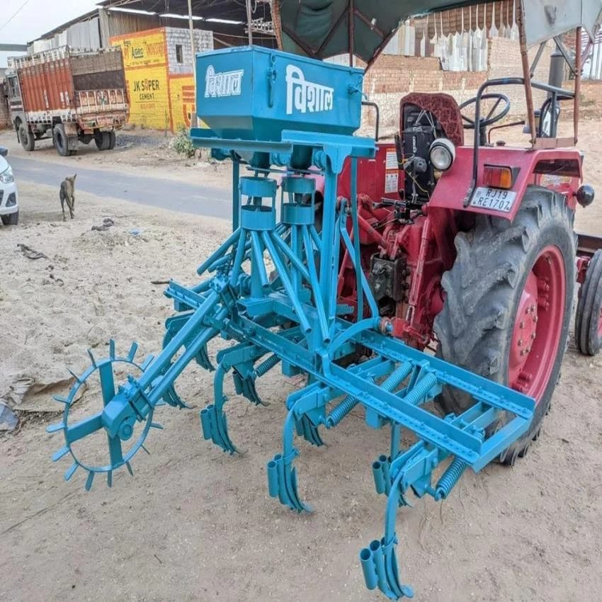Vishal Mild Steel Seed Cum Fertilizer Drill, For Agriculture