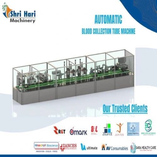 Blood collection tube processing line