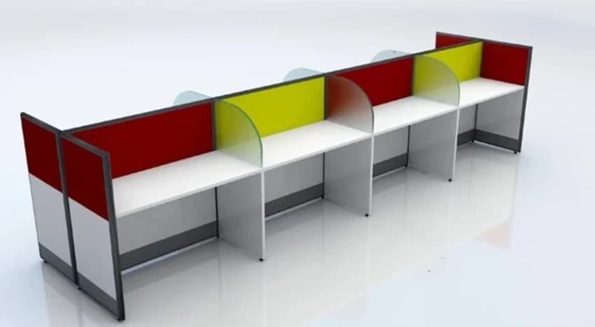 Partical Board Moduler Aluminum Workstation, Size: 900x600x1200