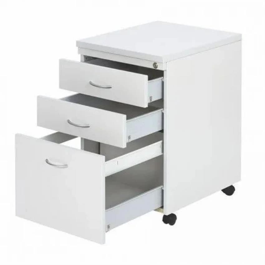 White Ganpati Steels Mobile Pedestal