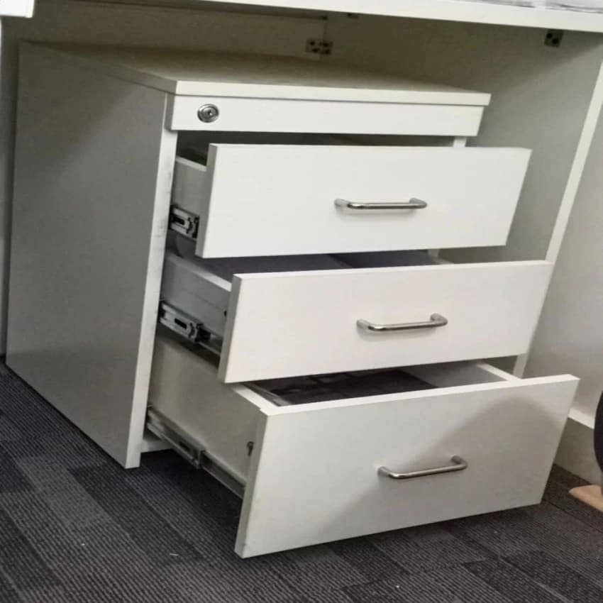 Wooden 3 Drawers Modular Office Pedestal