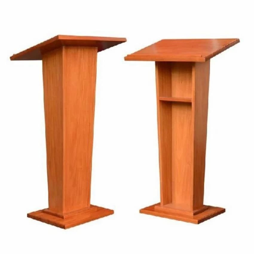 Brown Wooden Podium