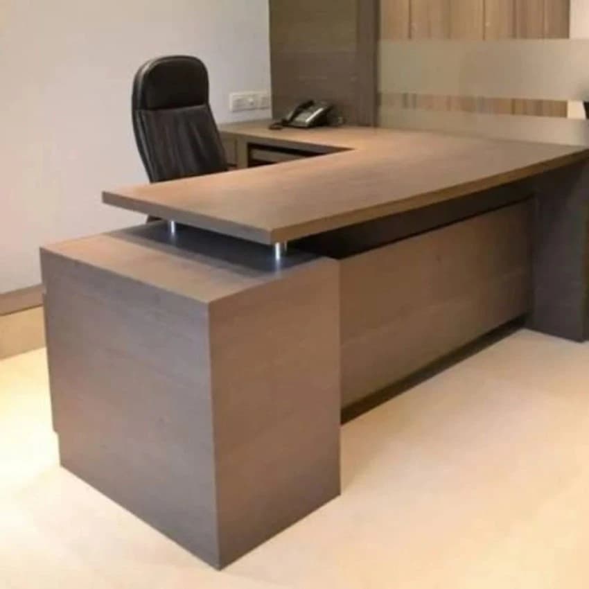 L Shaped Office Table ,, With Storage