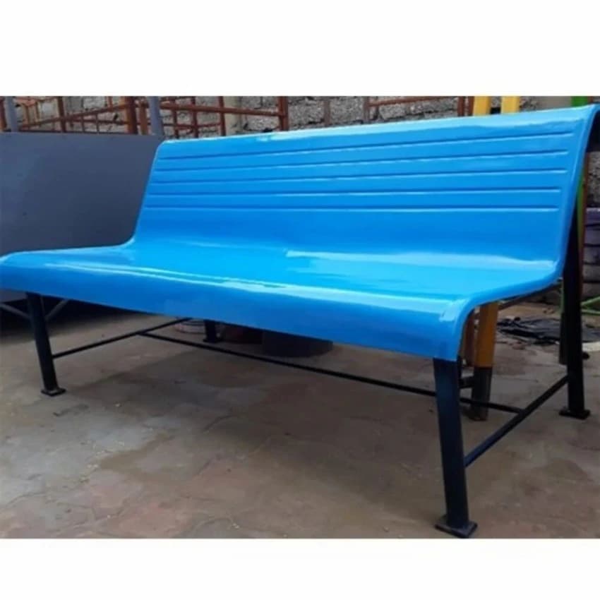3 Seater FRP SIMPLE BENCH, With Backrest