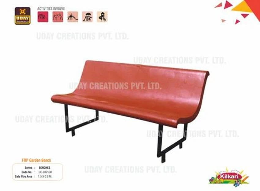 Brown FRP Garden Bench