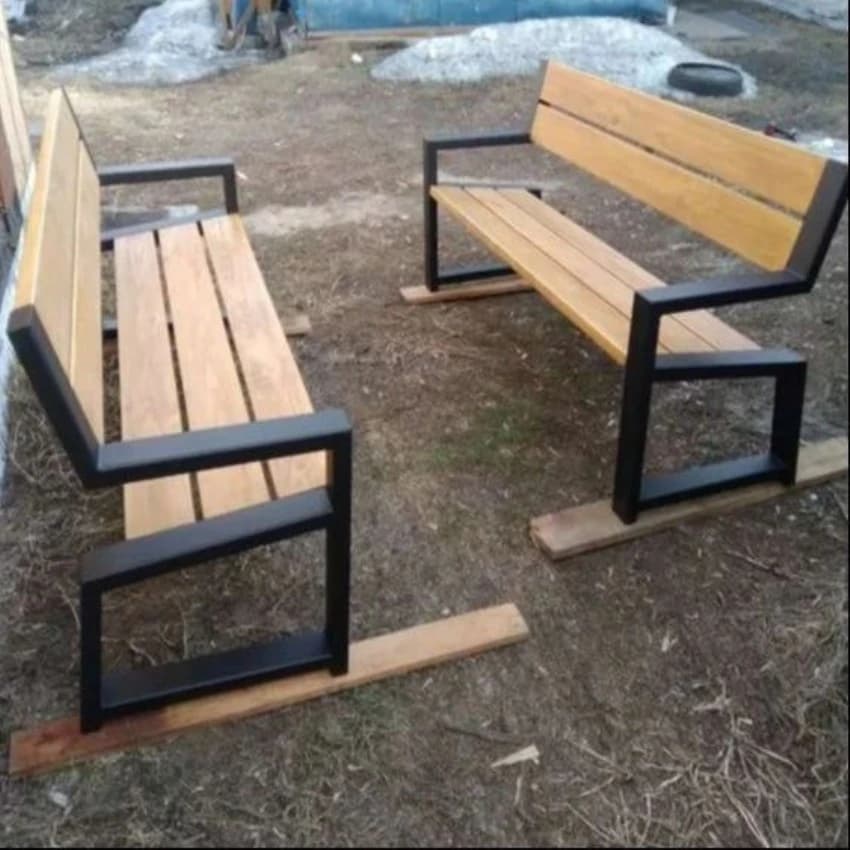 Ms Outdoor Bench, Without Backrest, 4 Seater