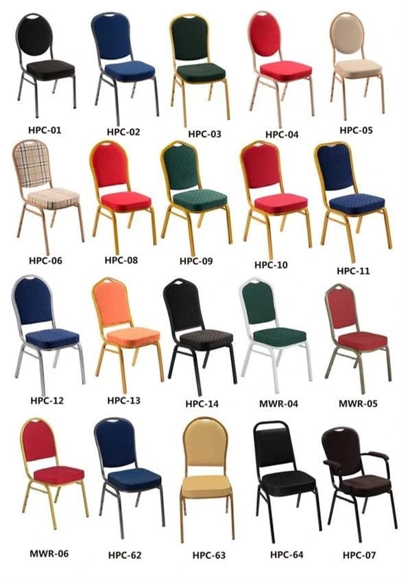Fabric Round Banquet Hall Tables And Chairs