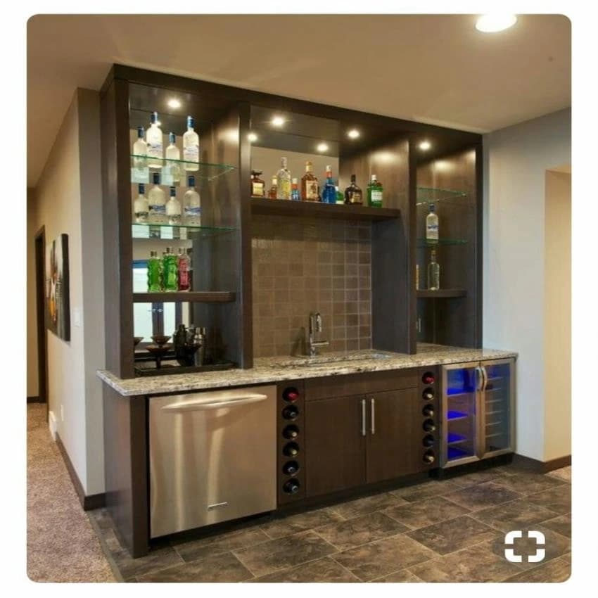Plywood Bar Cabinet