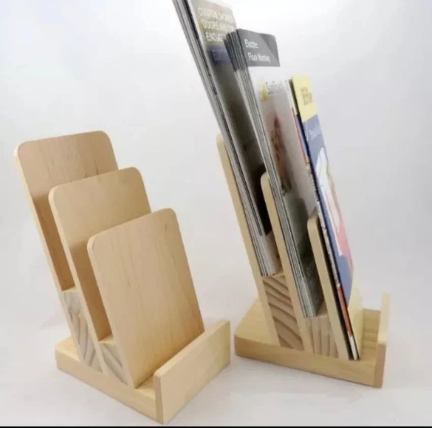 Wooden Brochure Holder, For Advertising