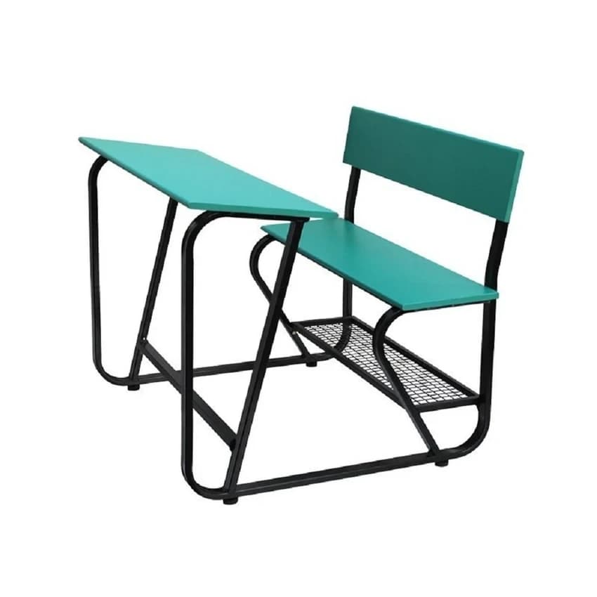 2 Seater Wooden School Bench