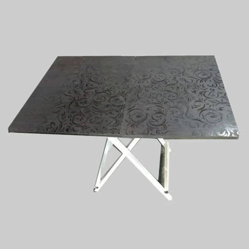 Printed Wooden Folding Table Hostel Furniture