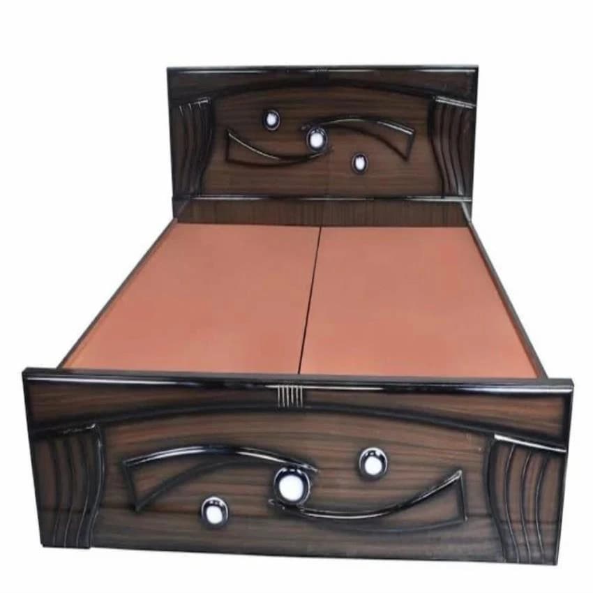 Engineered Wood Queen Size Wooden Cot Bed, With Storage