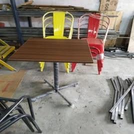 Square Wooden Dining Table Set