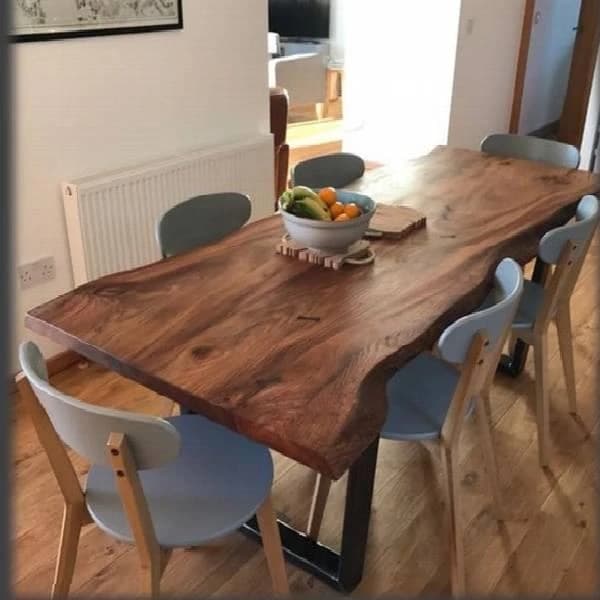 Wooden dining table