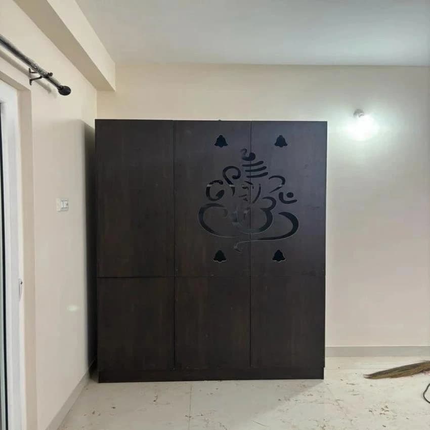 Plywood Pooja Cupboard Design in COIMBATORE