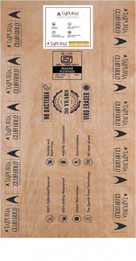 BWP Grade Gurjan Plywood - Calibrated 8x4 ft (19mm)