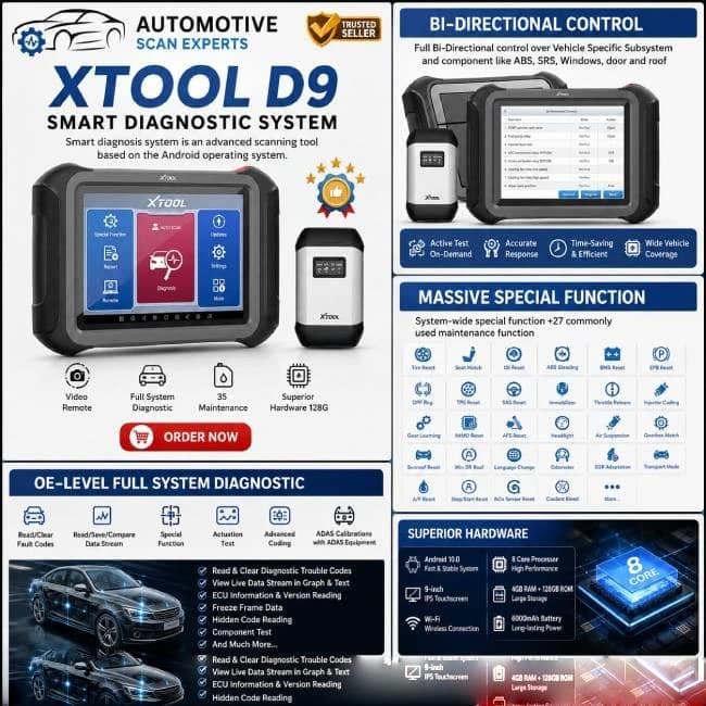 XTOOL D9 Smart Diagnostic System