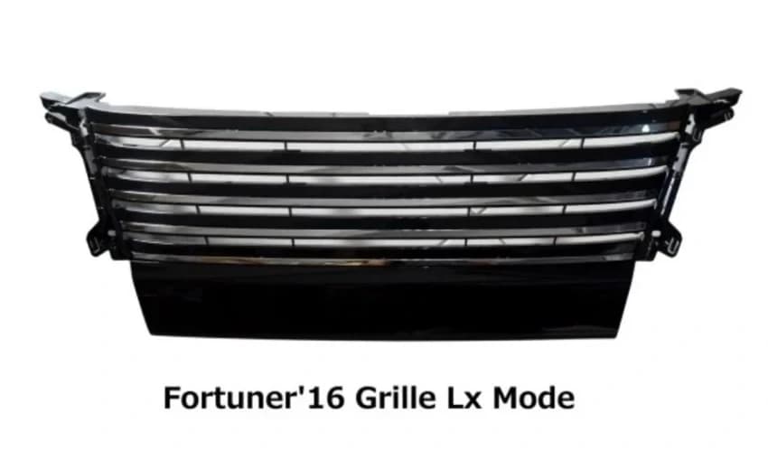 Silver ABS fortuner 16 LX grille mode