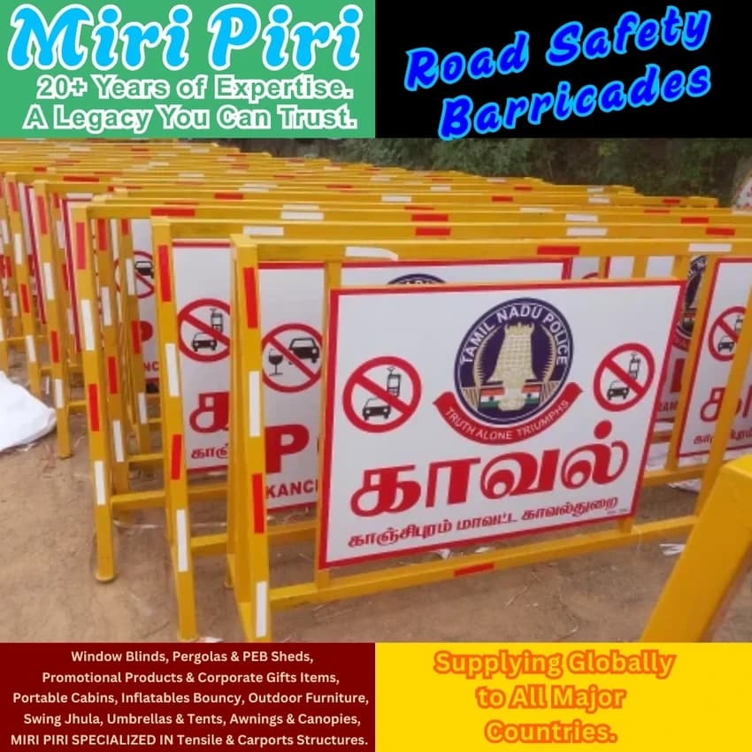 Mild Steel Road Safety Barricades