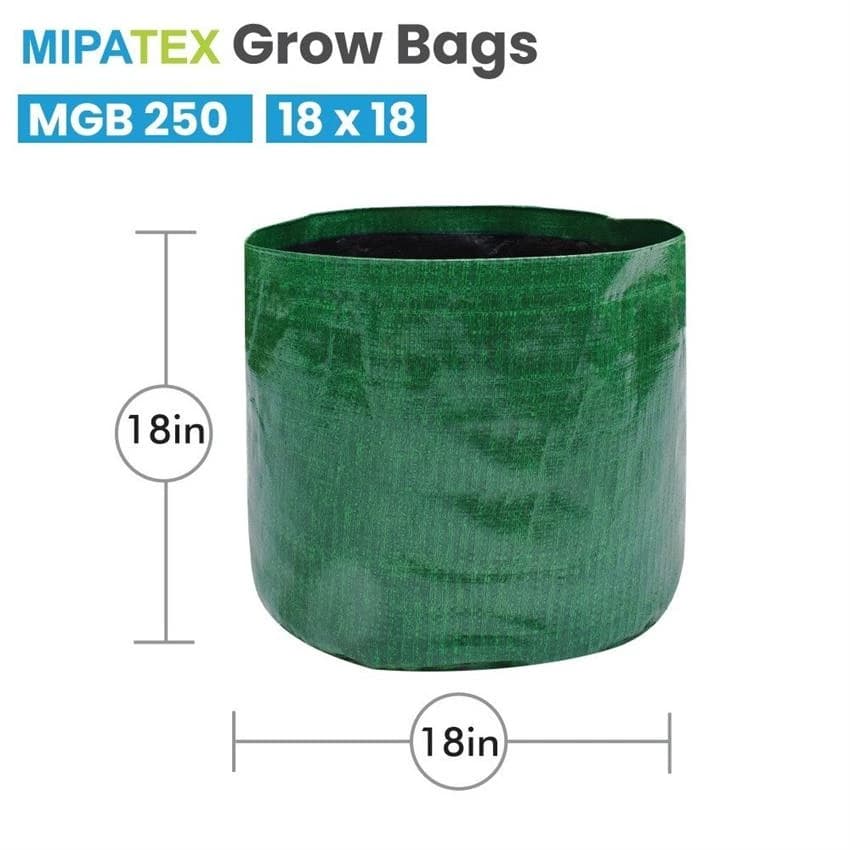Grow Bag 18 In X 18 In, HDPE Woven Plant Growing Bags, Heavy Duty Plant Bag, Garden Bags