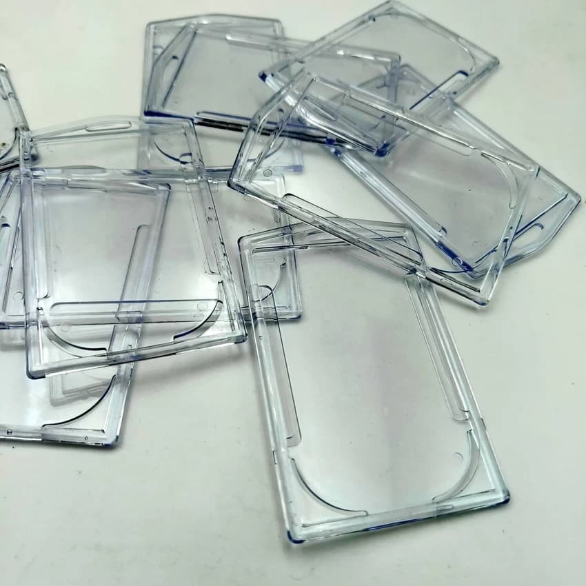 Plastic Blue Id Card Holder