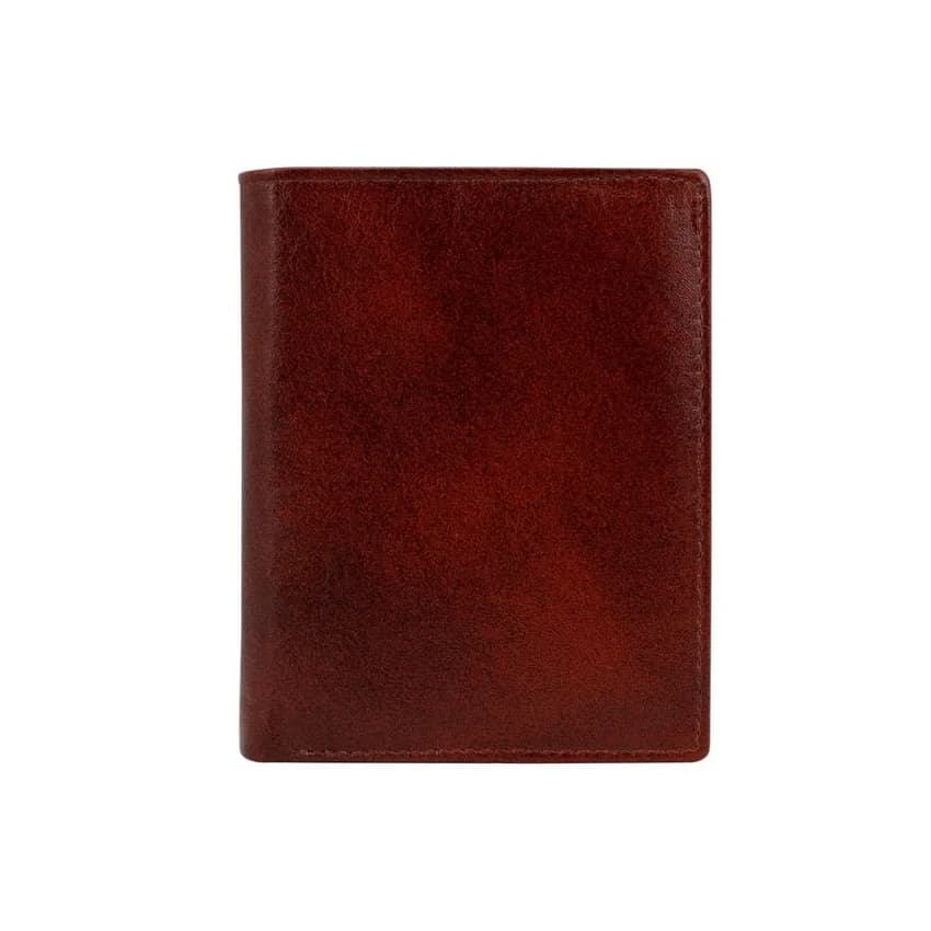 Men''s Brown Leather Wallet with 7 Card Slots