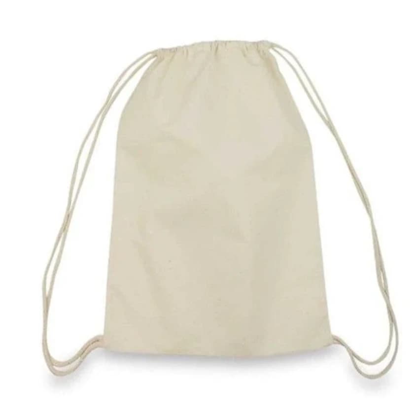Plain Drawstring Cotton Bag