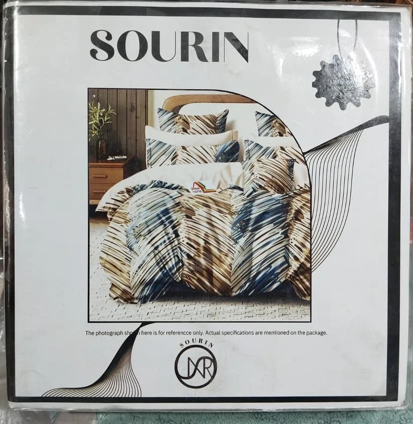 Size: King Size Cotton SOURIN 1PCS BED SHEET, For Home