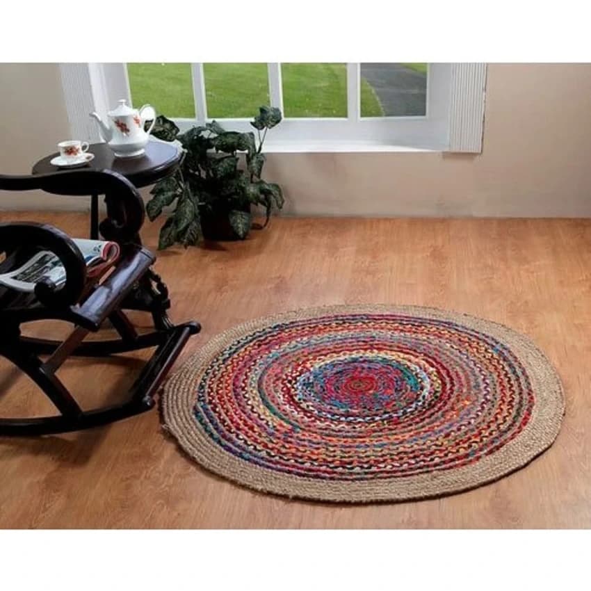 Designer Round Jute Rug