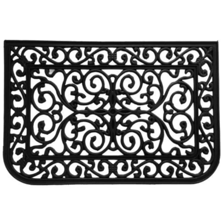 Cast Iron Black Door Mat, Size: 45 X 75 Cm