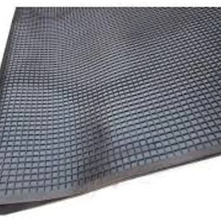 Black Checkered Electrical Insulation Rubber Mat 2 mm 3.3kV LT