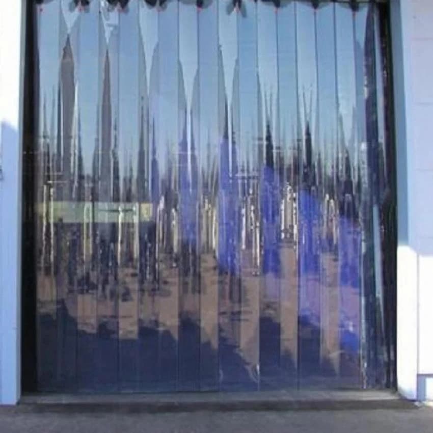 Plain And Ribbed PVC Strip Curtain, For Industrial, Size: Width - 200mm & 300mm